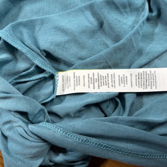 NWT MPG Drirelease Long Sleeve Twist Front Performance Top Blue – Size S - Picture 8 of 8